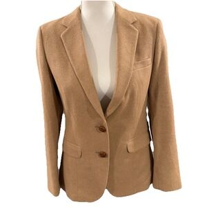 Vtg Mongolian Camel Hair Blazer Warren Of Stafford American Craftsmen  Womens S‎